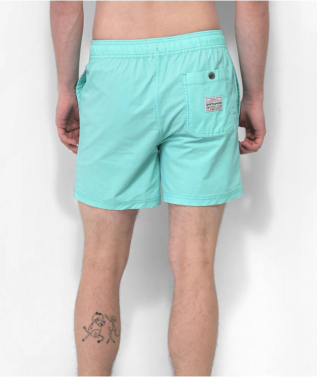 Party Pants Vintage Volley Mint Board Shorts Product Image