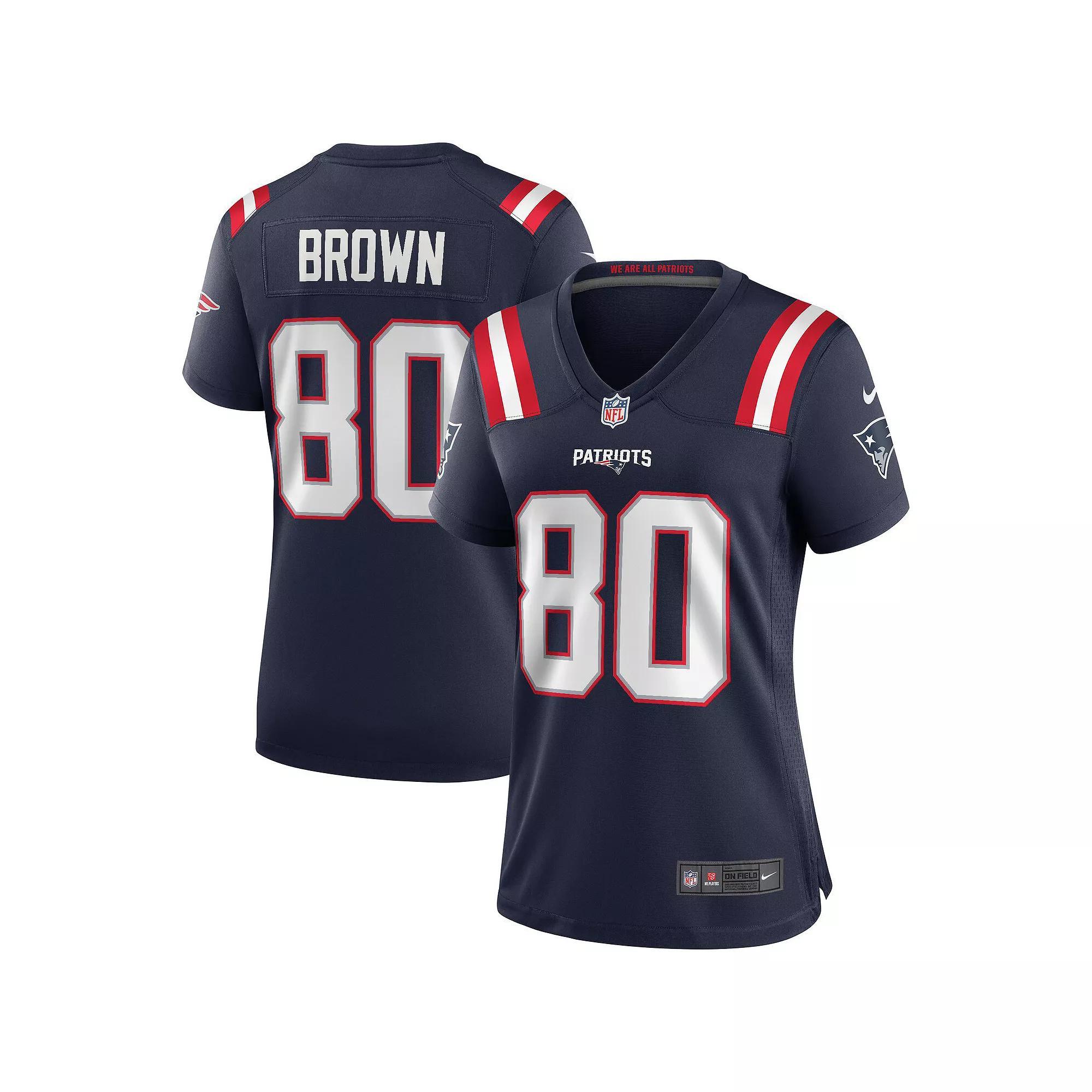 Women's Nike Troy Brown Navy New England Patriots Game Retired Player Jersey, Size: Large, Blue Product Image