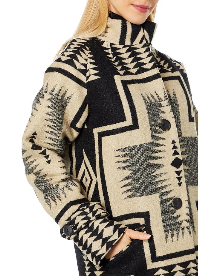 Leopard Print Relaxed Walker Coat Product Image