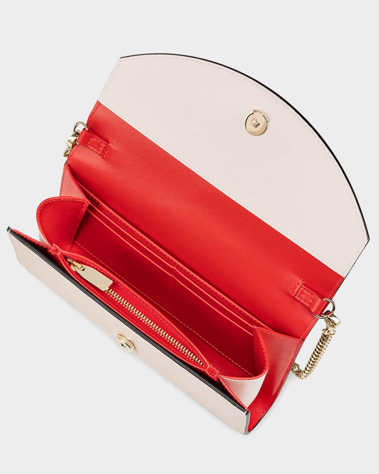Loubi54 Wallet on Chain in Leather Product Image