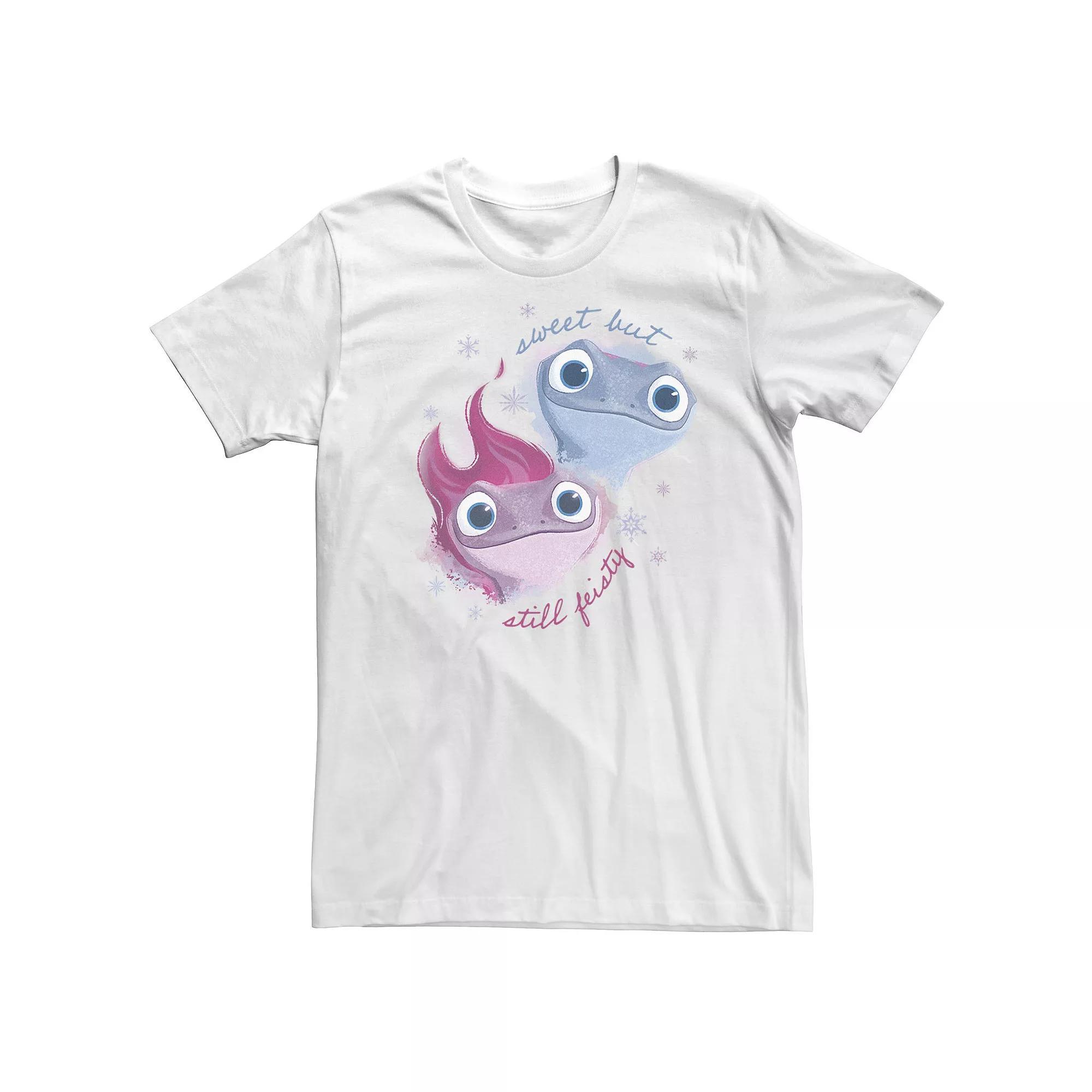 Big & Tall Disney Frozen 2 Bruni Sweet Still Feisty Tee, Men's, Size: 4XL Tall, White Product Image