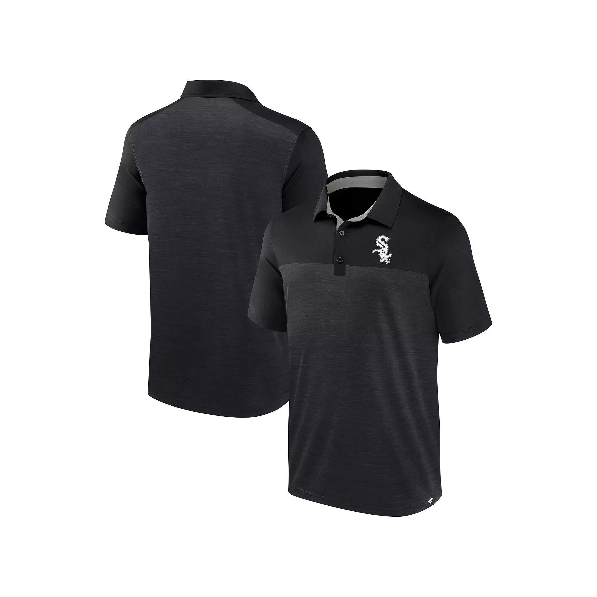 Men's Fanatics Charcoal Chicago White Sox Base Thief Polo, Size: Large Product Image