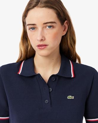 Cropped 3D Seamless Stretch Cotton Polo Shirt Product Image
