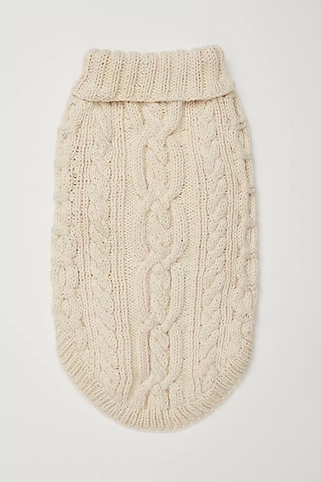 Cable Knit Dog Sweater Product Image