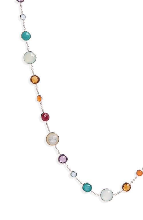 Ippolita Sterling Silver Lollipop Lollitini Blue Gemstone Long Necklace, 36 Product Image