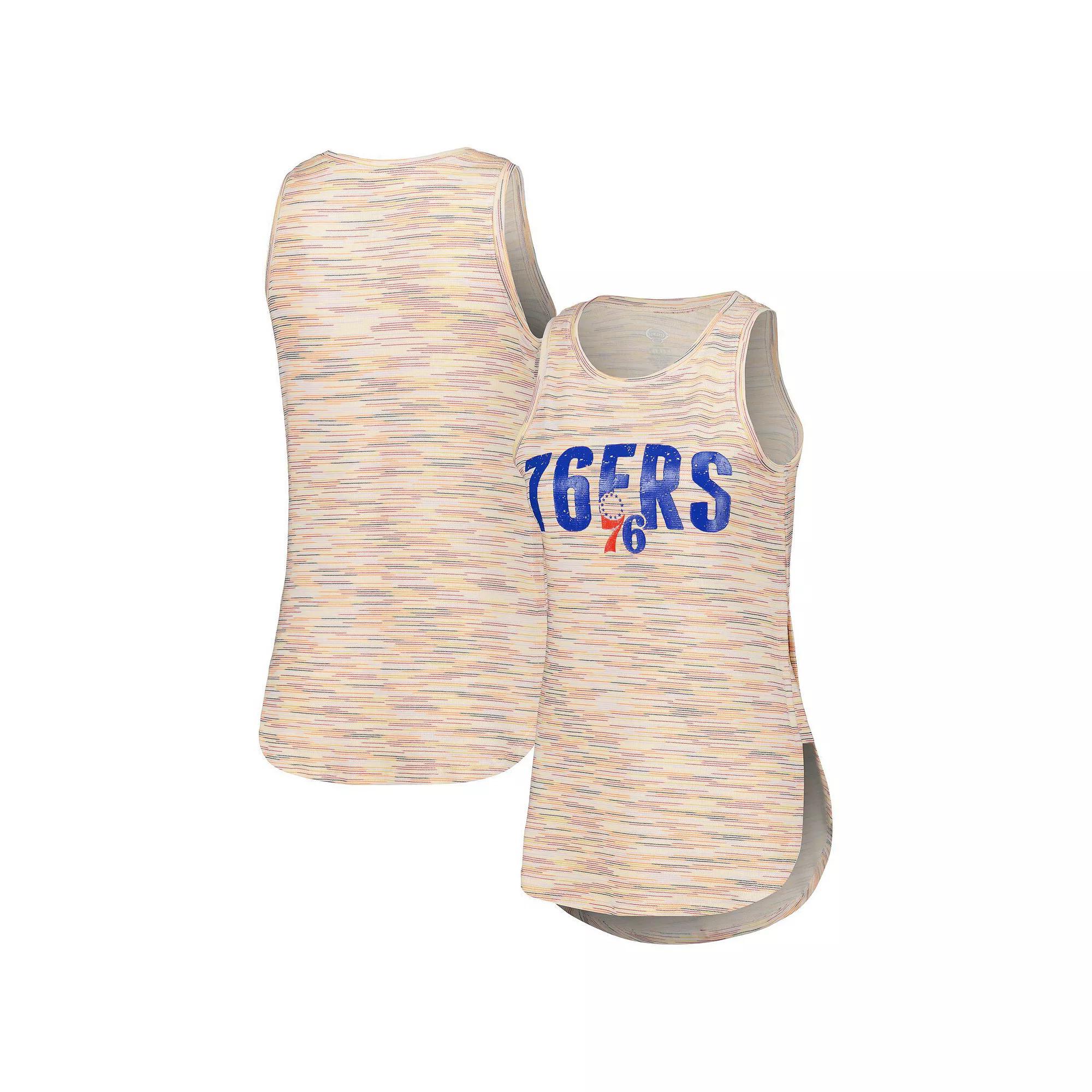 Women's Concepts Sport White Philadelphia 76ers Sunray Tank Top, Size: Medium, 76r White Product Image