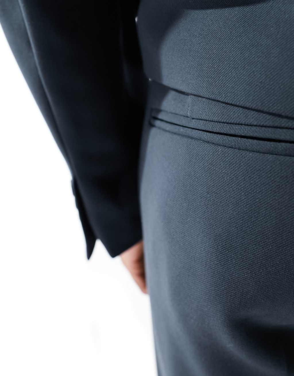ASOS DESIGN straight suit pants in black Product Image