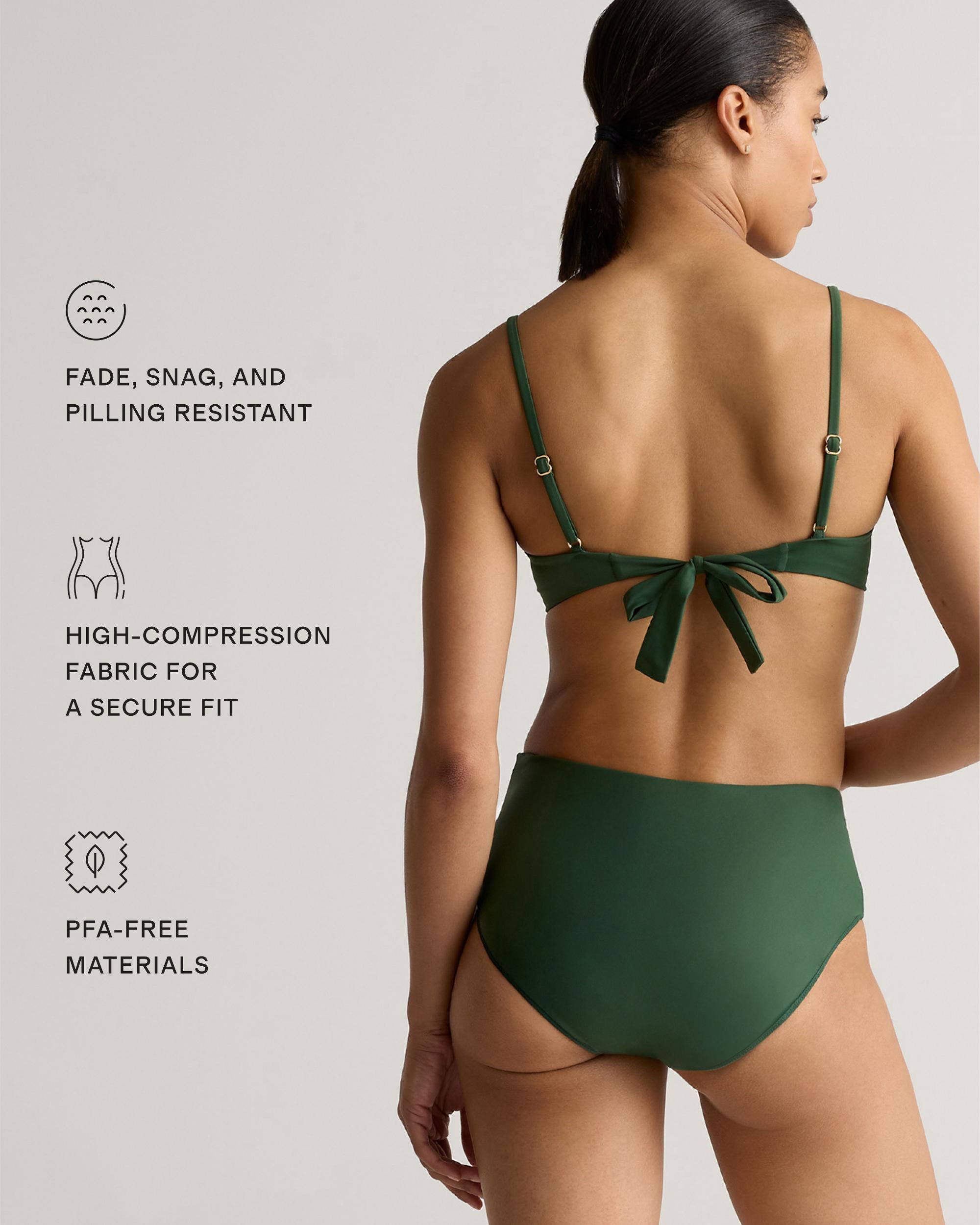 Quince | Women's Italian Scoop Neck Bikini Top 78% Recycled Polyamide, 22% Spandex Product Image