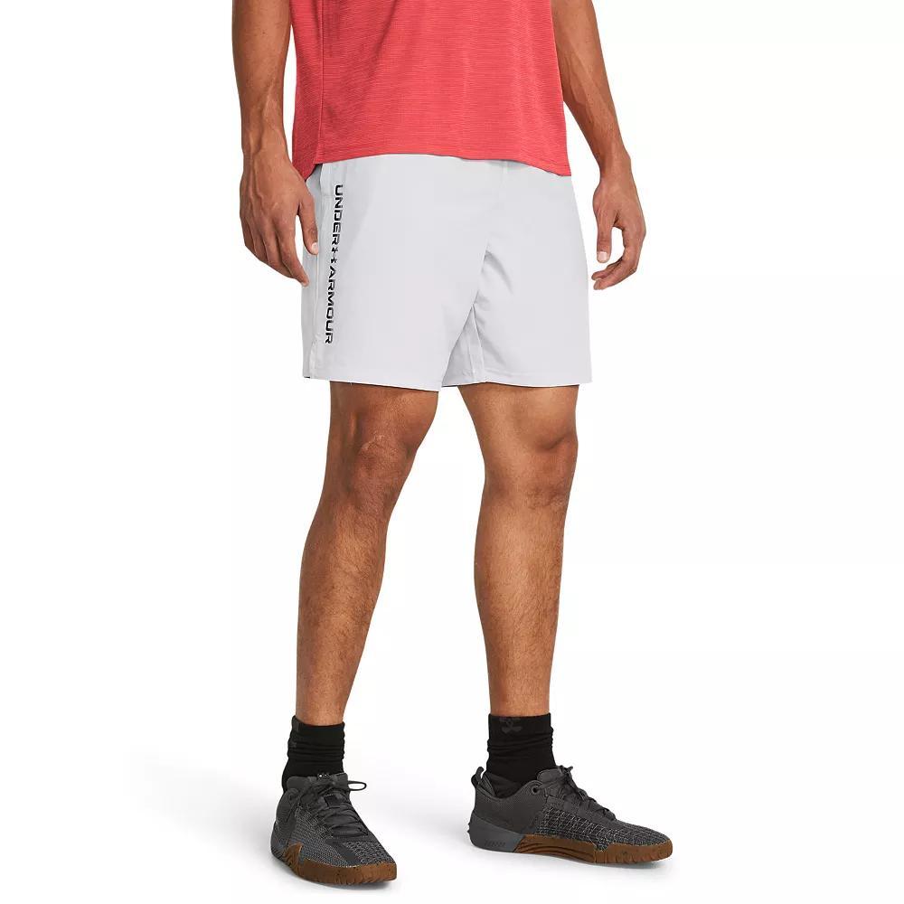 Big & Tall Under Armour Woven Wordmark Shorts, Men's, Size: XL Tall, Castlerock Product Image