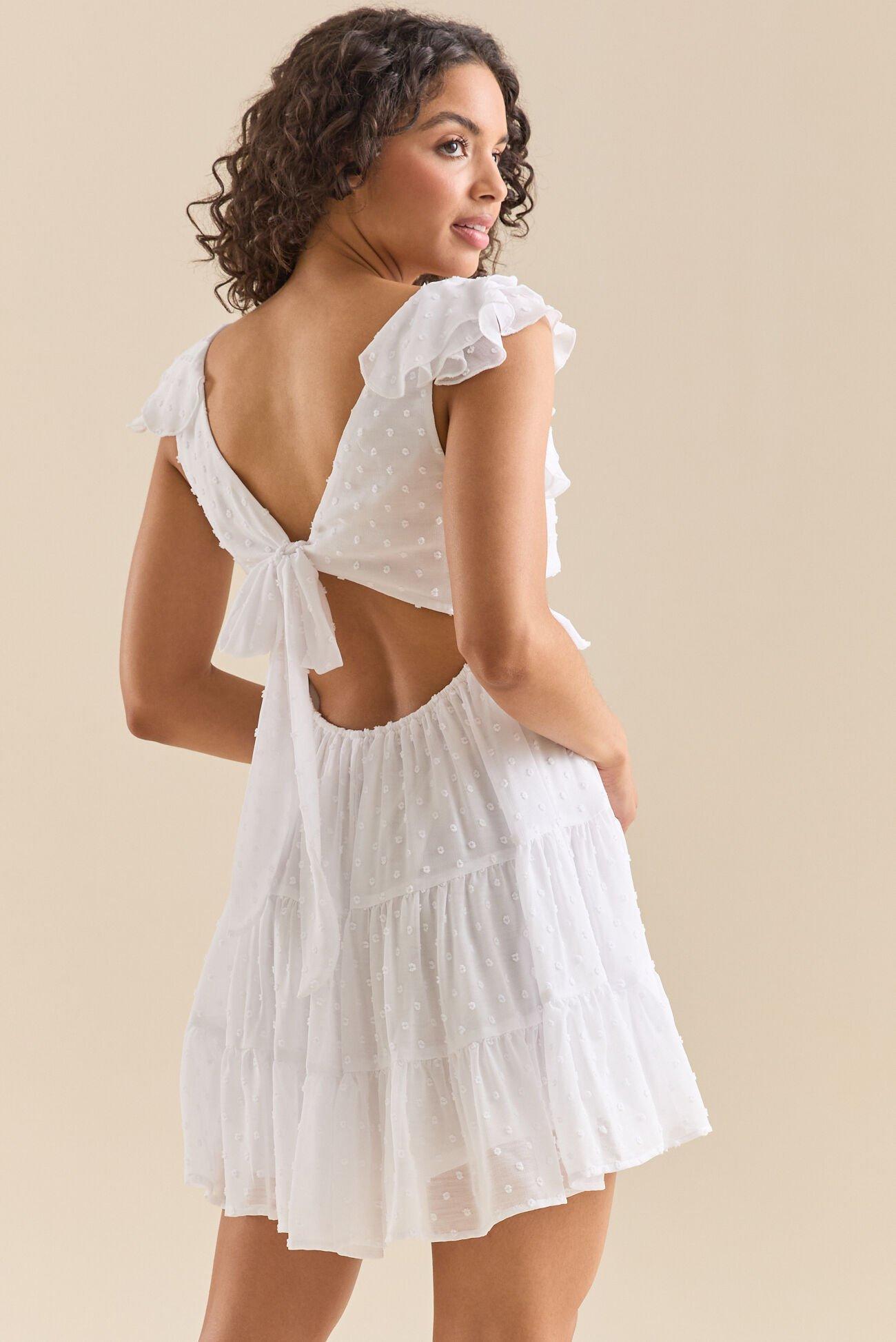 Blakely Clip Dot Mini Dress Product Image