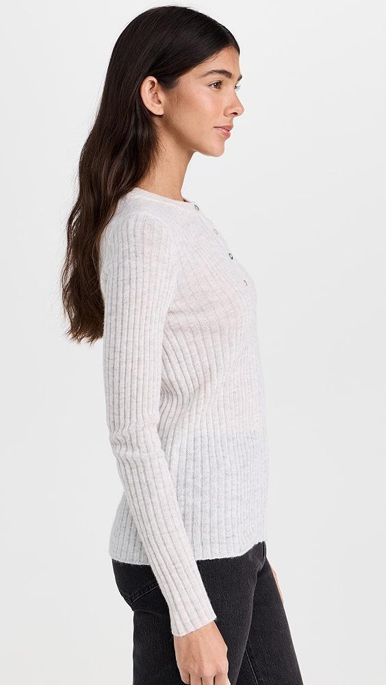 Madewell Lightweight Alpaca Madison Henley Pullover | Shopbop Product Image