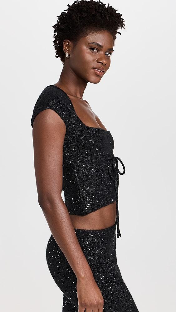 GUIZIO Miki Sequin Knit Top | Shopbop Product Image