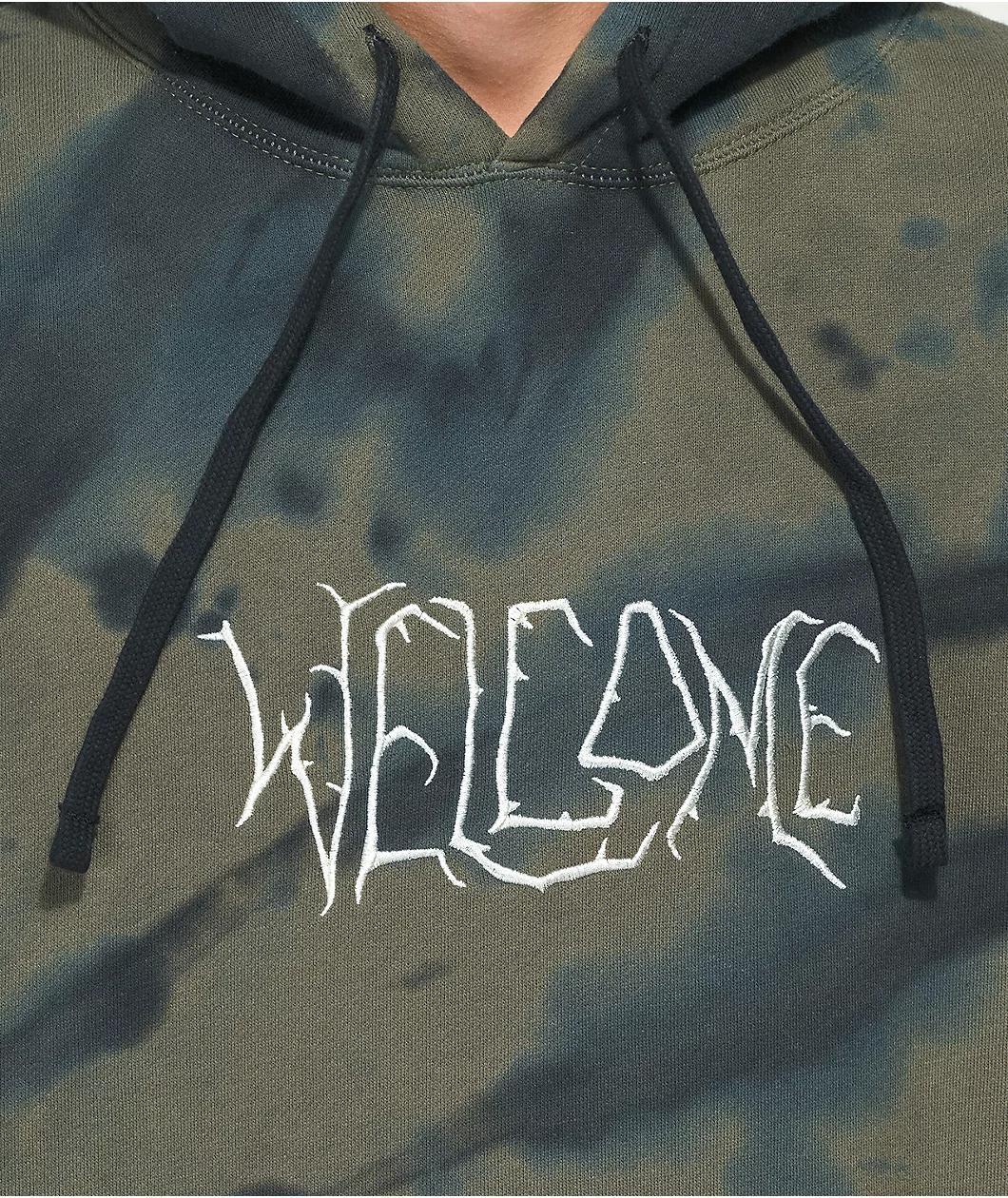 Welcome Exner Kelp Green & Black Tie Dye Hoodie Product Image