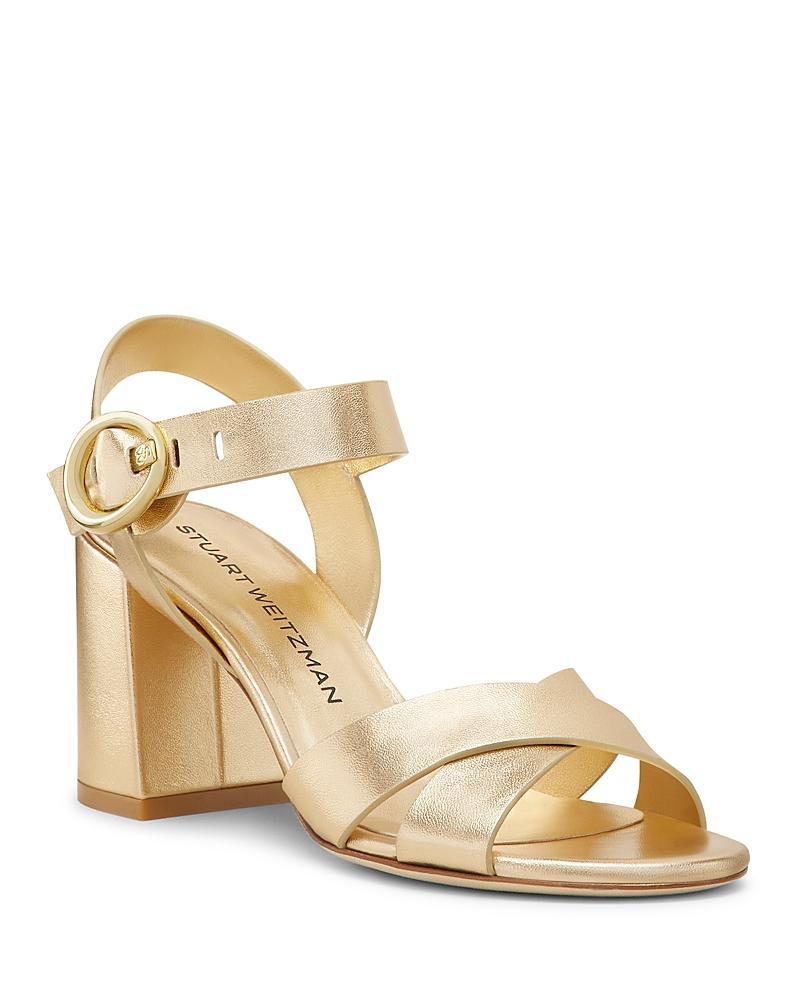 Womens Benni Leather Block-Heel Sandals Product Image