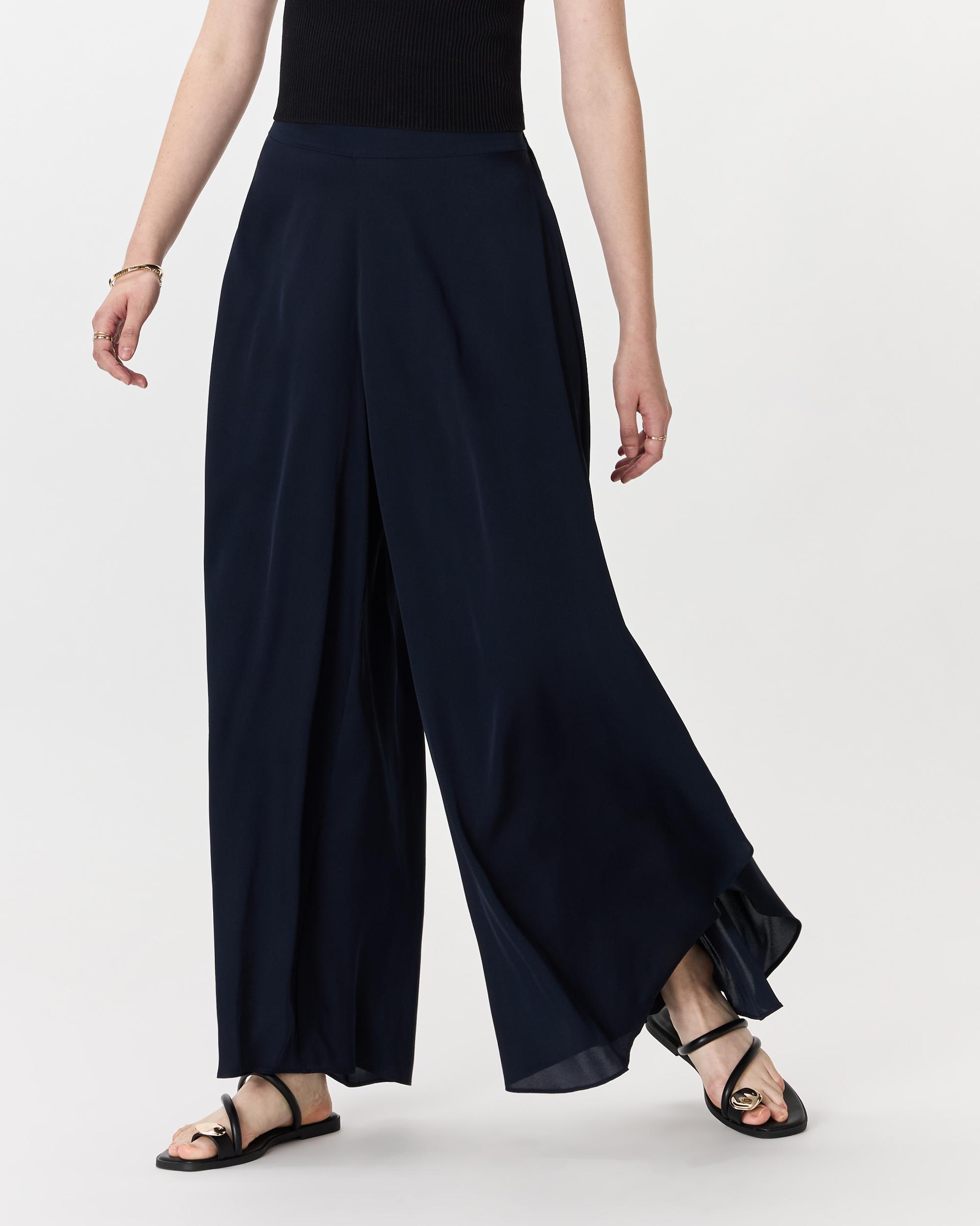 Quince | Women's Washable Stretch Silk Palazzo Pants Mulberry Silk Product Image