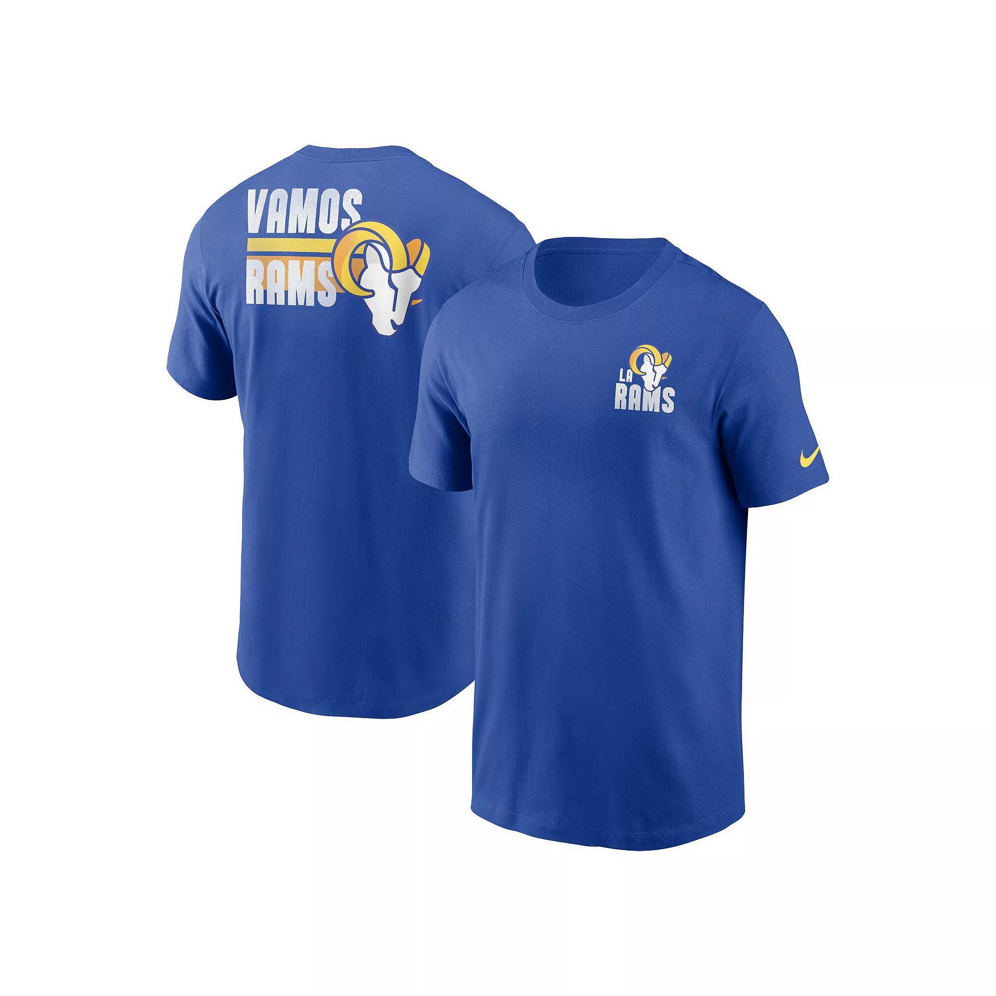 Men's Nike Navy Denver Broncos Blitz Essential T-Shirt, Size: Large, Blue Product Image
