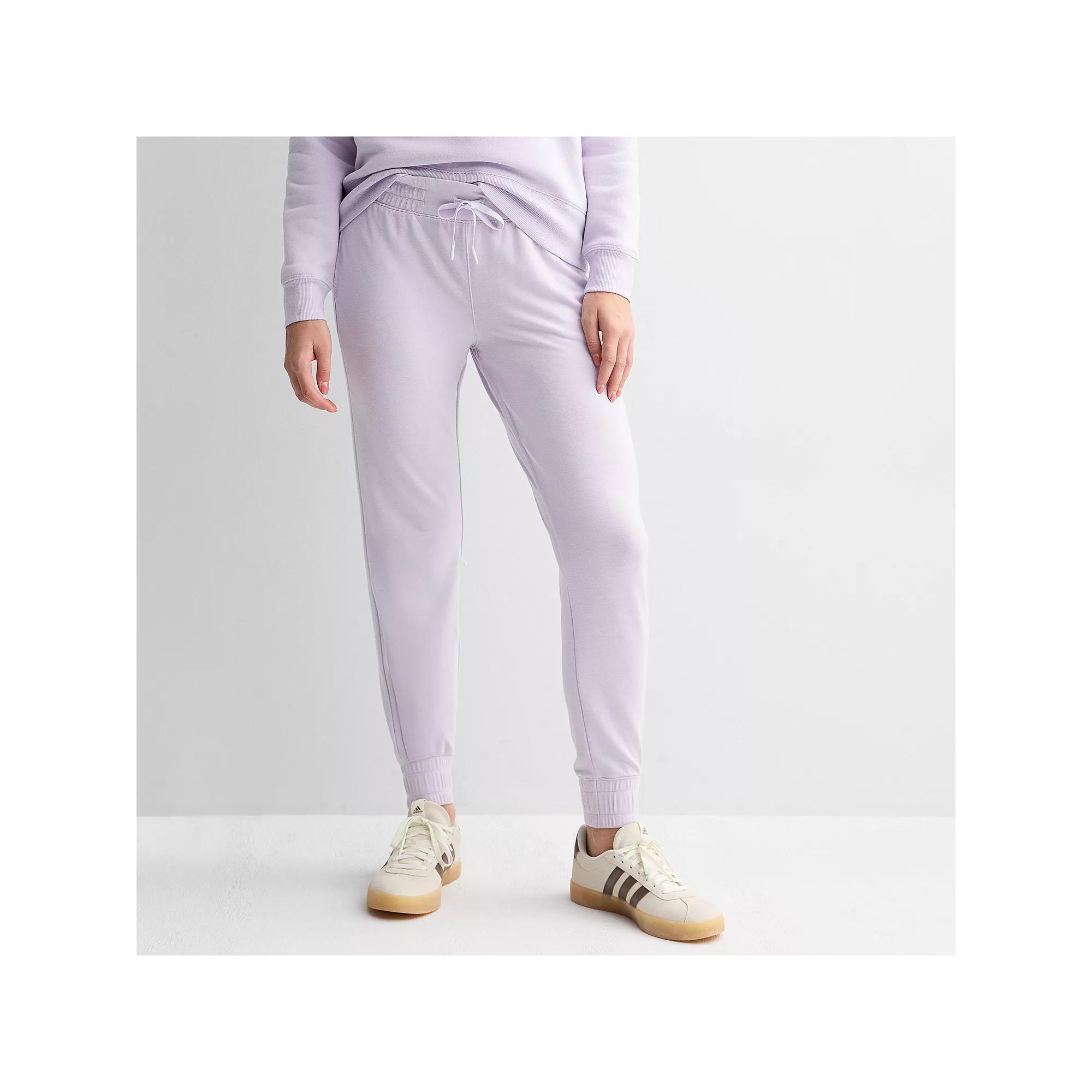 Women's Tek Gear® French Terry Joggers, Size: XXL, Bella Purple Product Image
