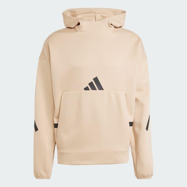 adidas Z.N.E. Hoodie Medium Grey Heather S Mens Product Image