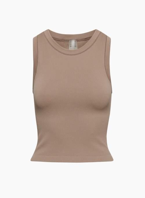 rib seamless crew tank Product Image