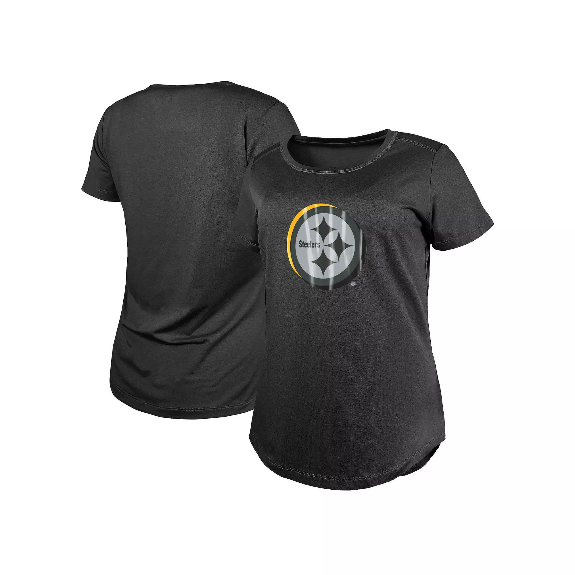 Women's New Era  Charcoal Pittsburgh Steelers 2024 NFL Draft T-Shirt, Size: Medium Product Image