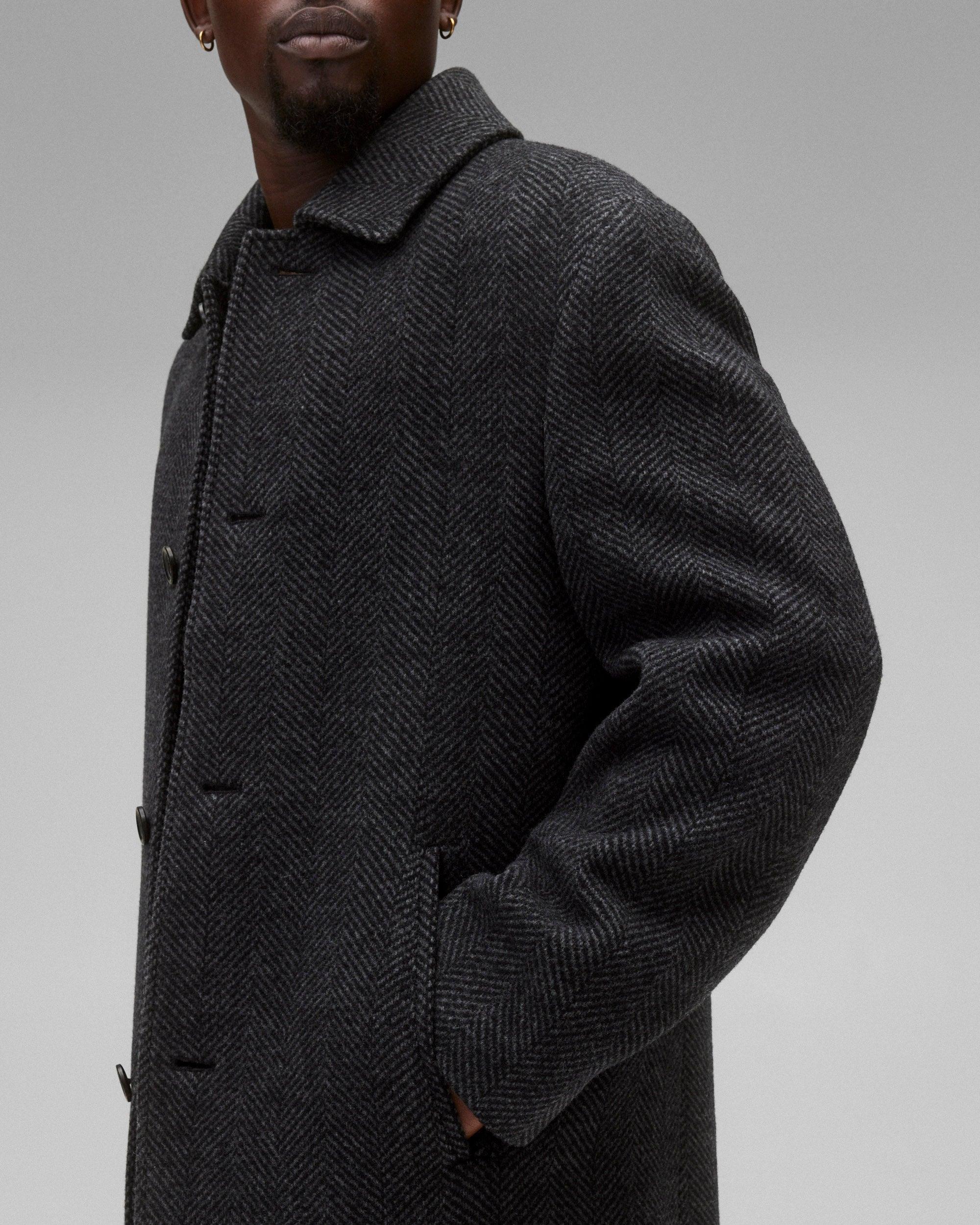 Wool Herringbone Scout Coat Male Product Image