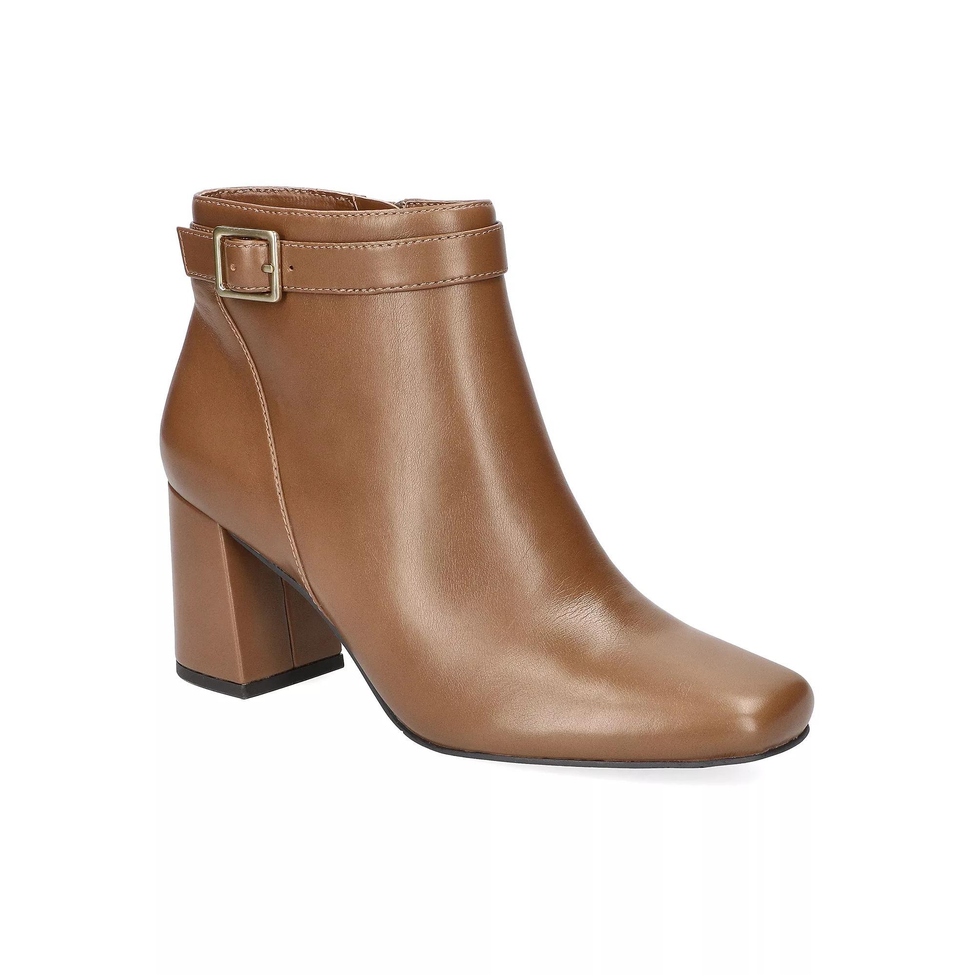 Easy Street Winnipeg Women's Block Heel Ankle Boots, Size: 10, Red Product Image
