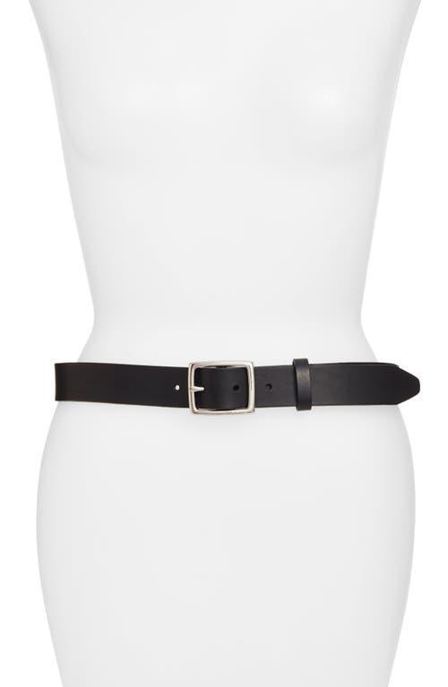 Boyfriend Belt Leather, Black Product Image