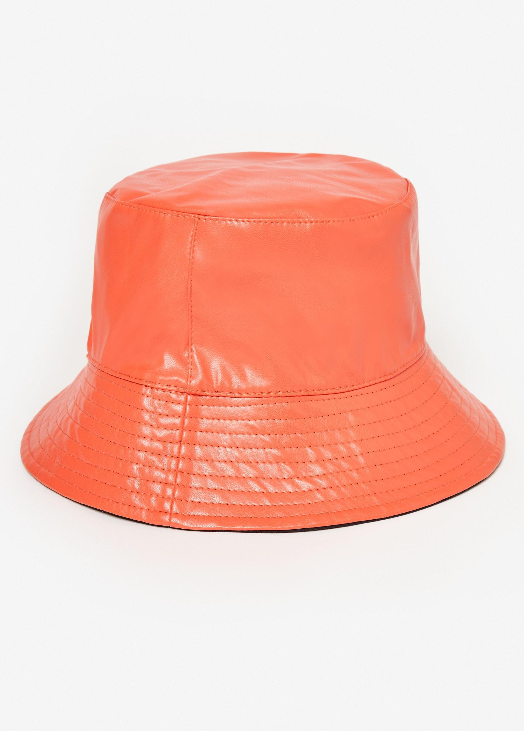 Detailed Faux Leather Bucket Hat Product Image
