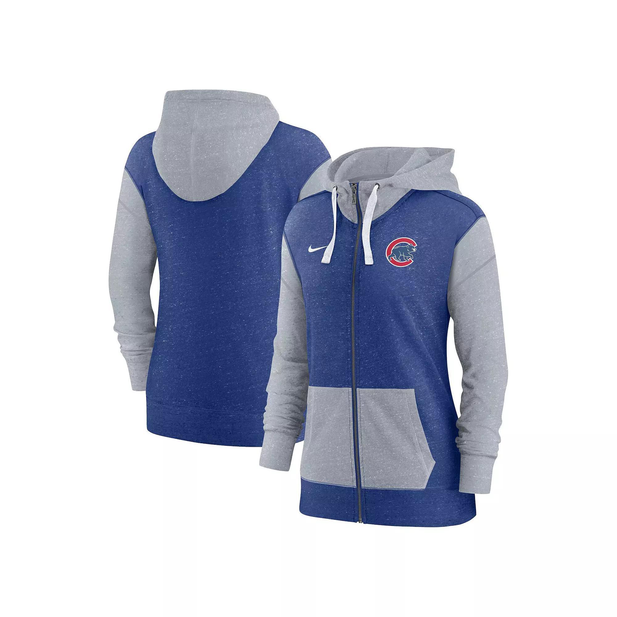 Women's Nike Royal Chicago Cubs Full-Zip Hoodie, Size: Small, Blue Product Image