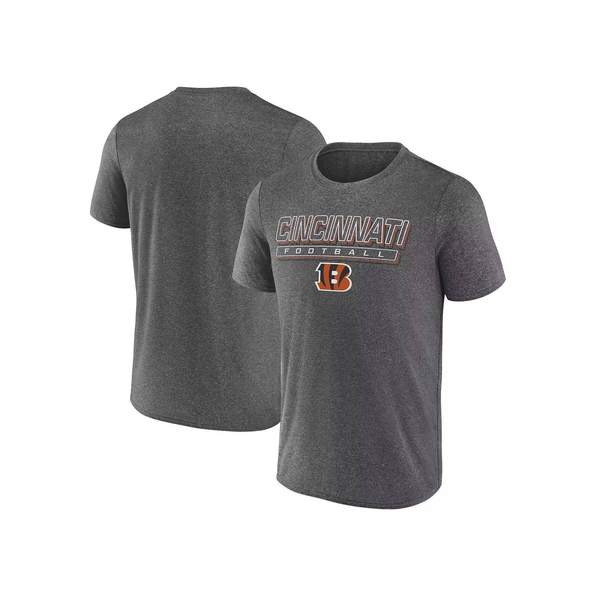 Men's Fanatics Heather Charcoal Cincinnati Bengals Quick Repeat Long Sleeve T-Shirt, Size: Small Product Image