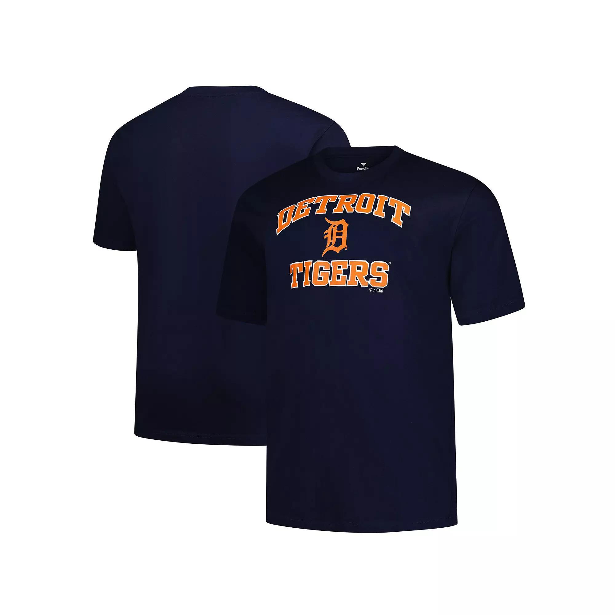 Men's Profile  Navy Detroit Tigers Big & Tall Heart & Soul T-Shirt, Size: 3XB, Blue Product Image