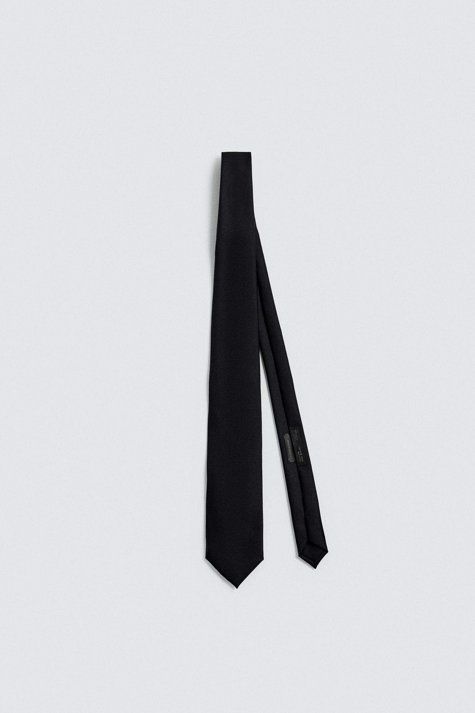 100% WOOL TEXTURED TIE Product Image