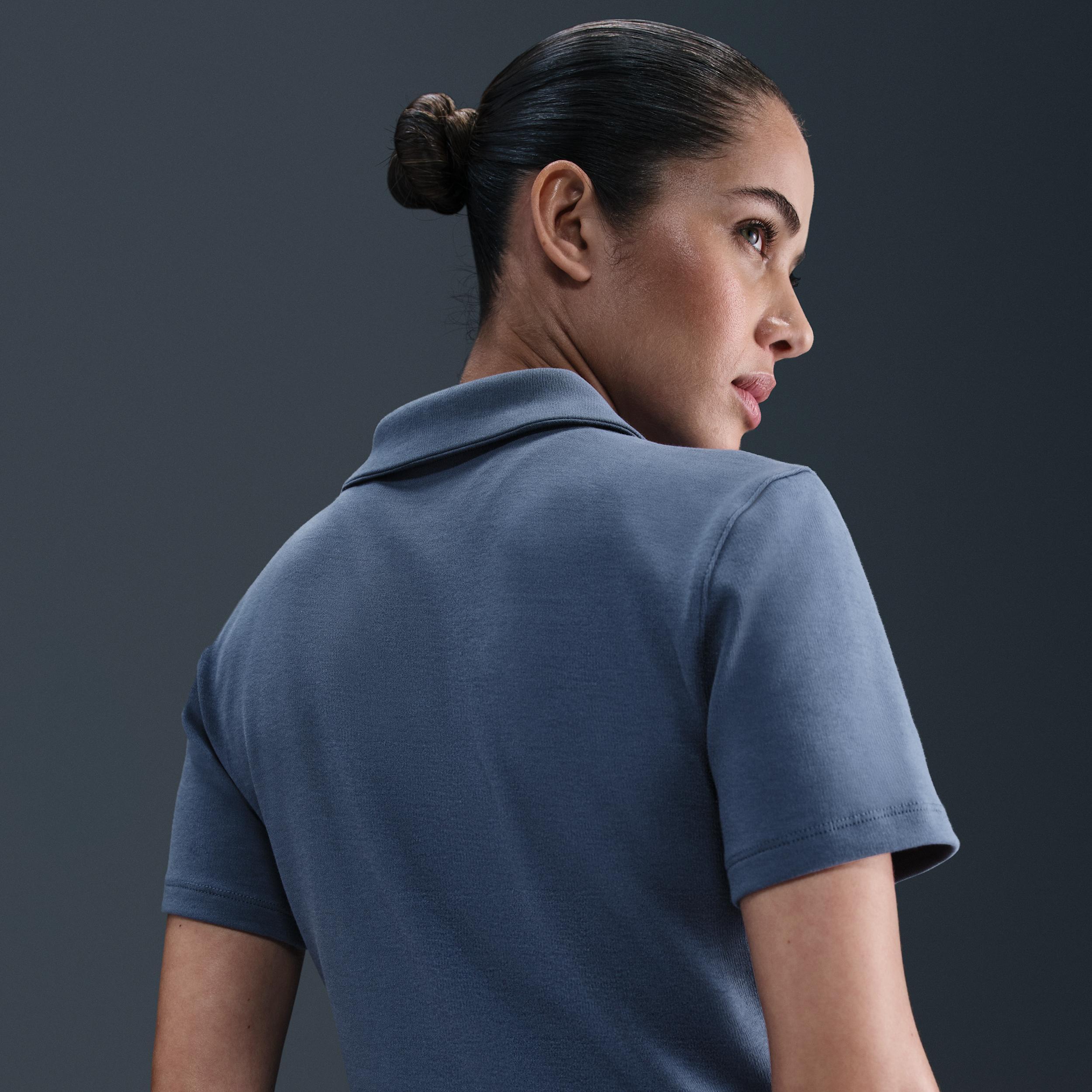 NikeCourt Heritage Women's Short-Sleeve Cropped Tennis Polo Product Image