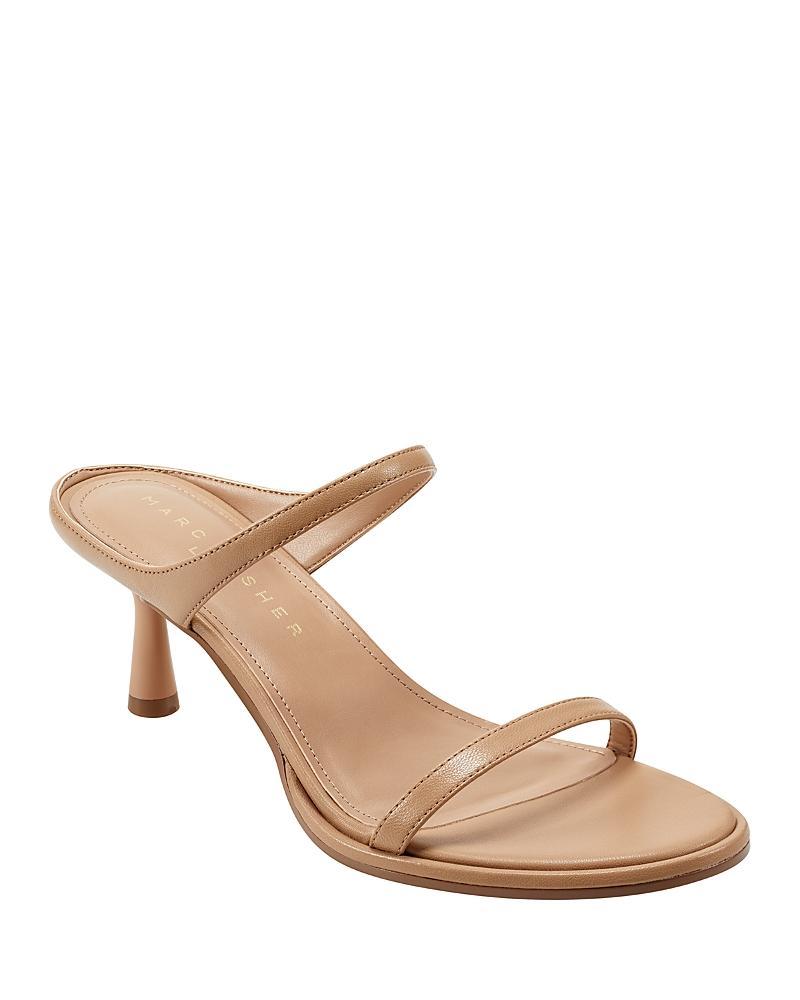 Marc Fisher Ltd. Womens Alonde Leather High Heel Slide Sandals Product Image