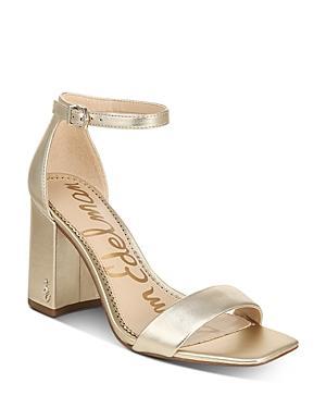 Sam Edelman Daniella Leather Ankle Strap Square Toe Dress Sandals Product Image