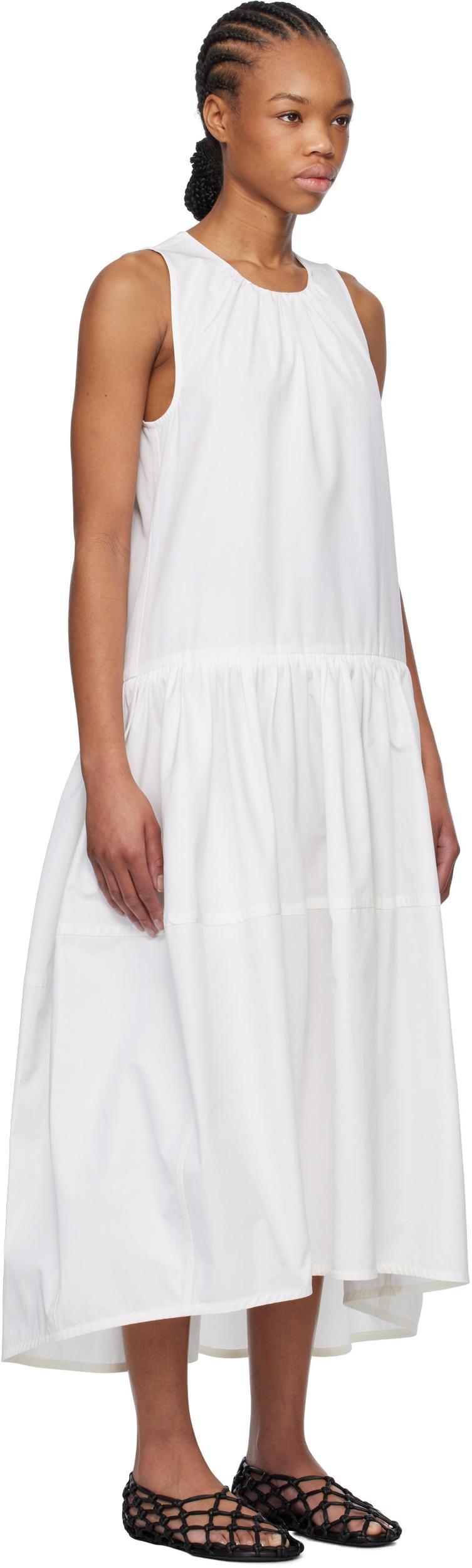 JIL SANDER Sleeveless Dress In White Product Image