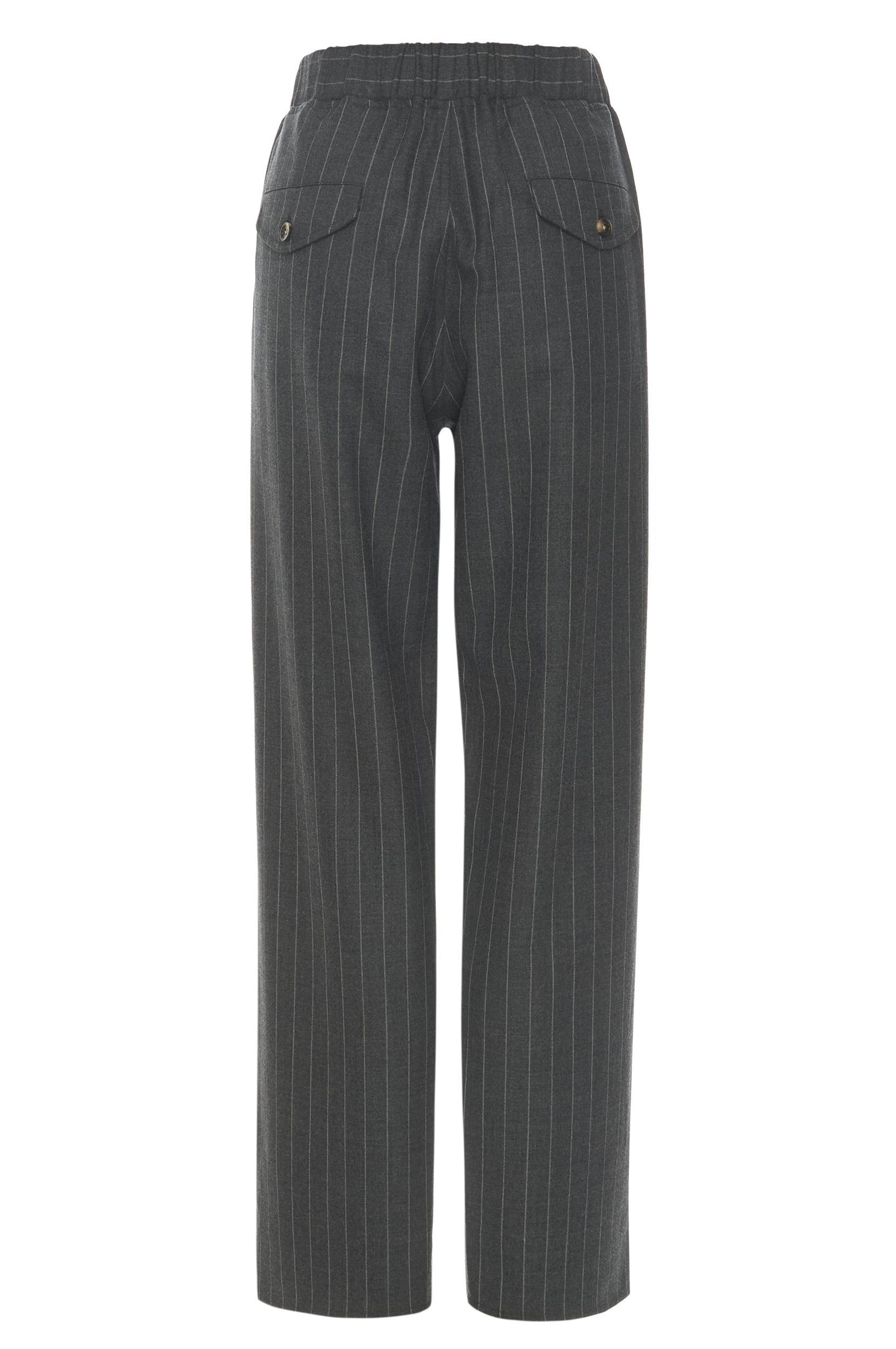 NAYA TROUSER - PINSTRIPE WOOL Product Image