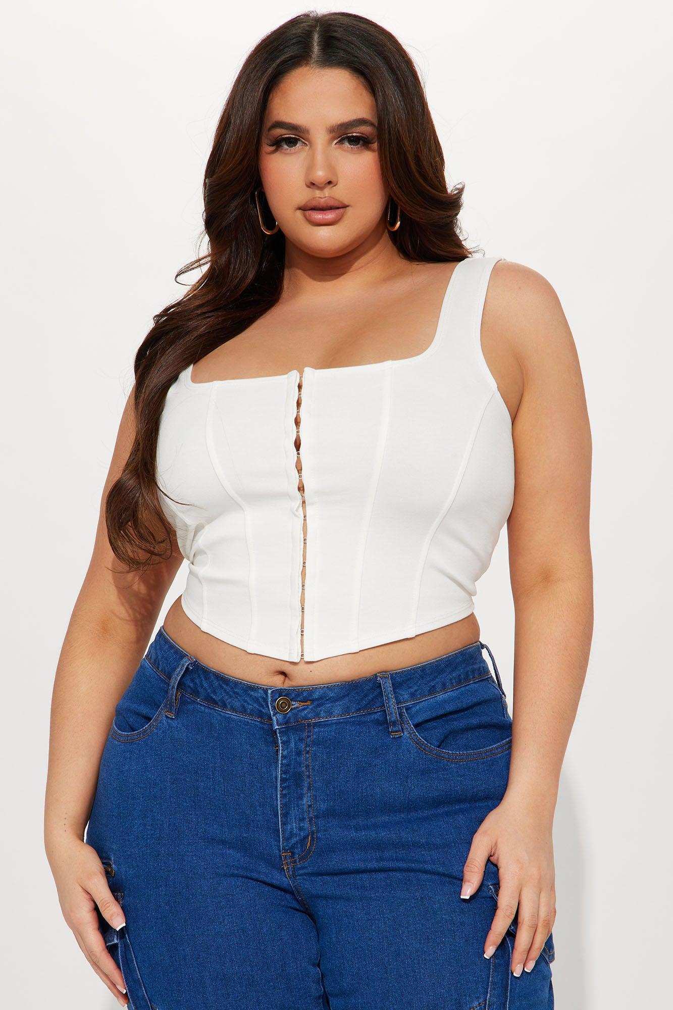 Belle Corset Top - White Product Image