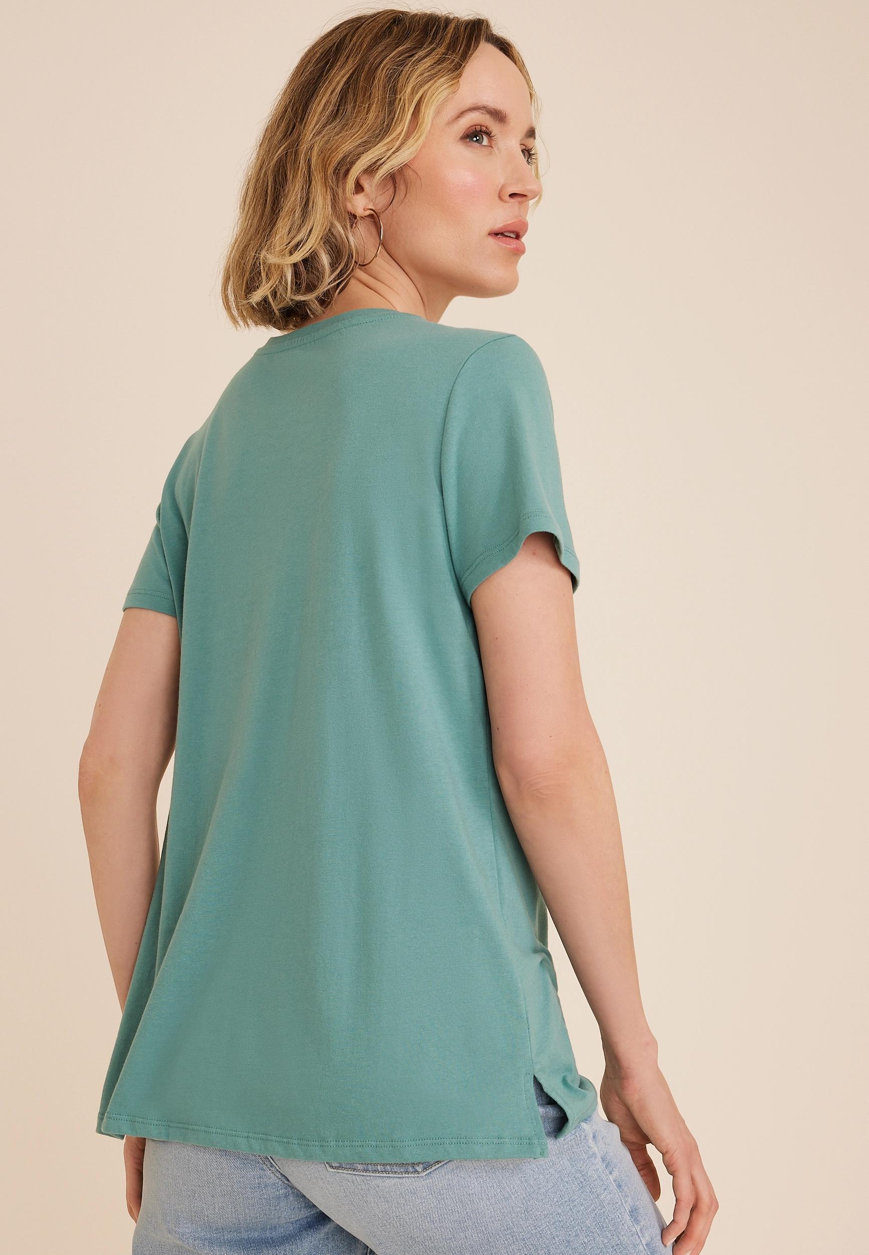Wildflower Embroidered Classic Fit Graphic Tee Product Image