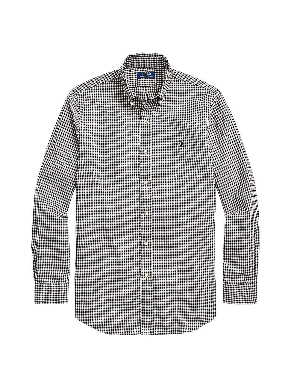 Polo Ralph Lauren Plaid Brushed Twill Long Sleeve Woven Shirt Product Image