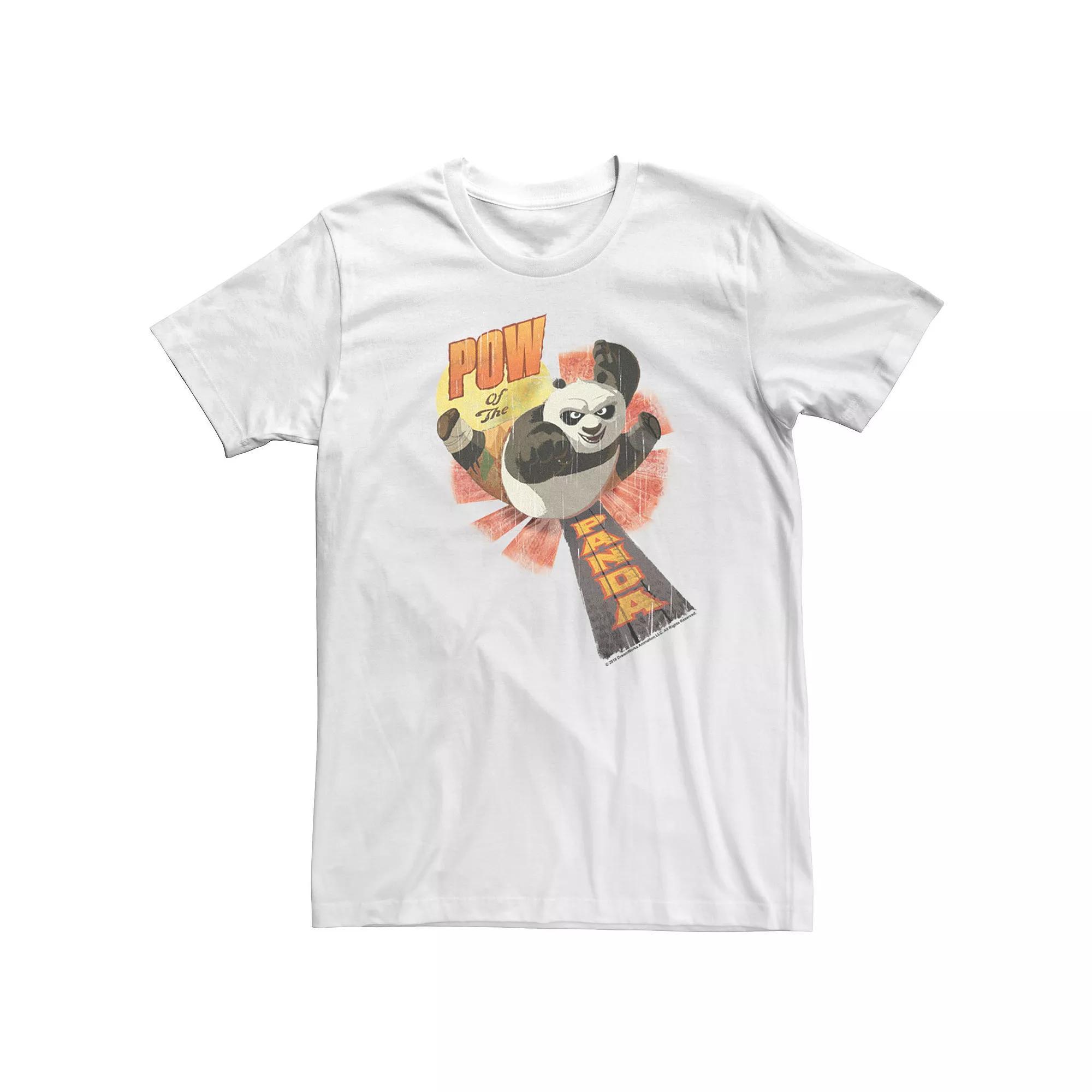 Mens Kung Fu Panda Pow Of The Panda Action Pose Portrait Tee Product Image