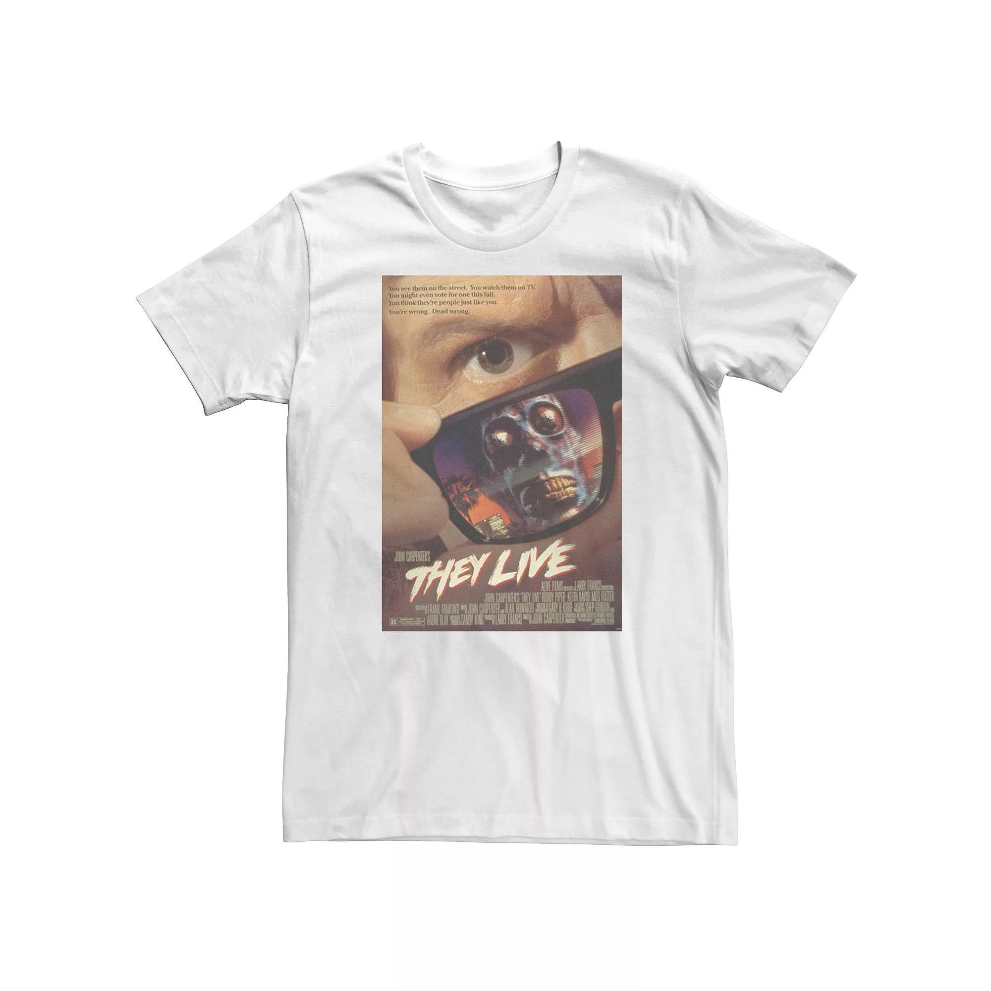 Mens They Live Sun Glass Reflection Poster Tee Product Image