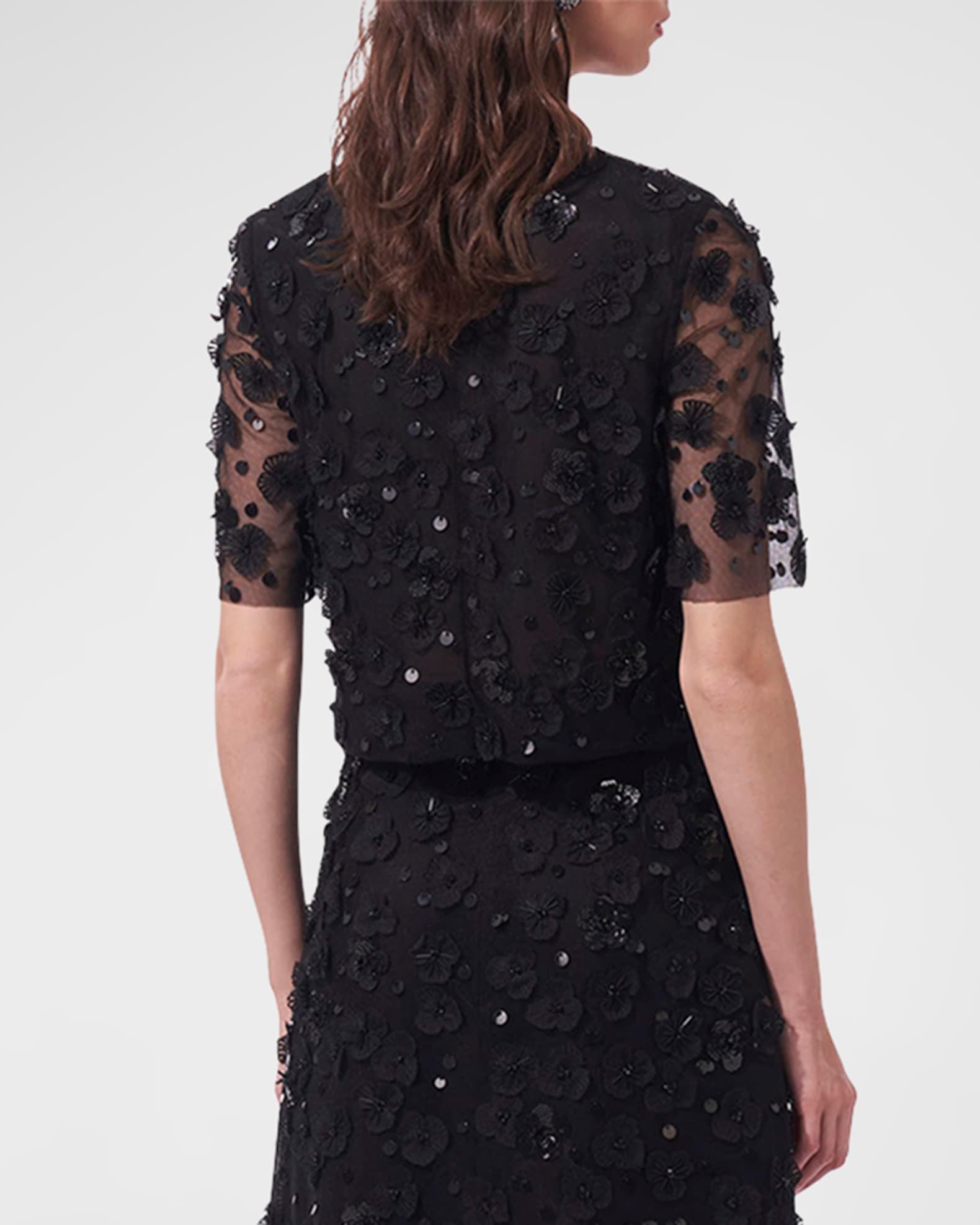 Floral Applique Top Product Image