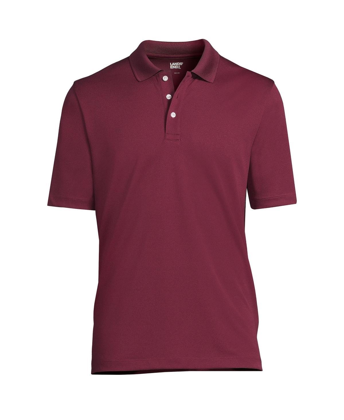 Men's Tall Lands' End School Uniform Solid Active Polo, Size: Large Tall, Harbor Gray Product Image