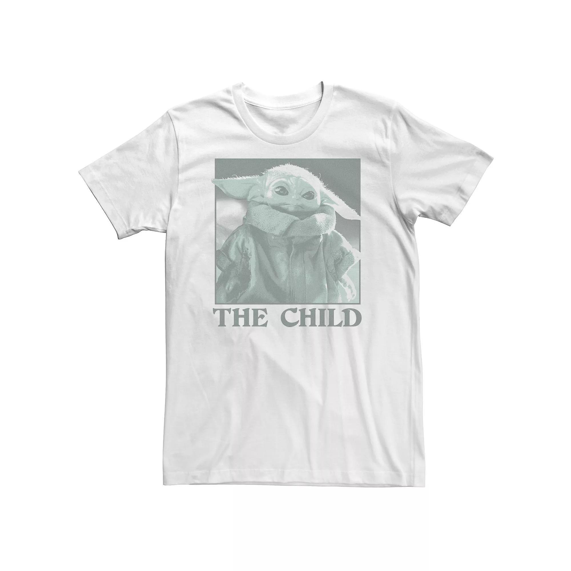 Big & Tall Star Wars The Child Monochrome Tee, Men's, Size: XXL Tall, White Product Image