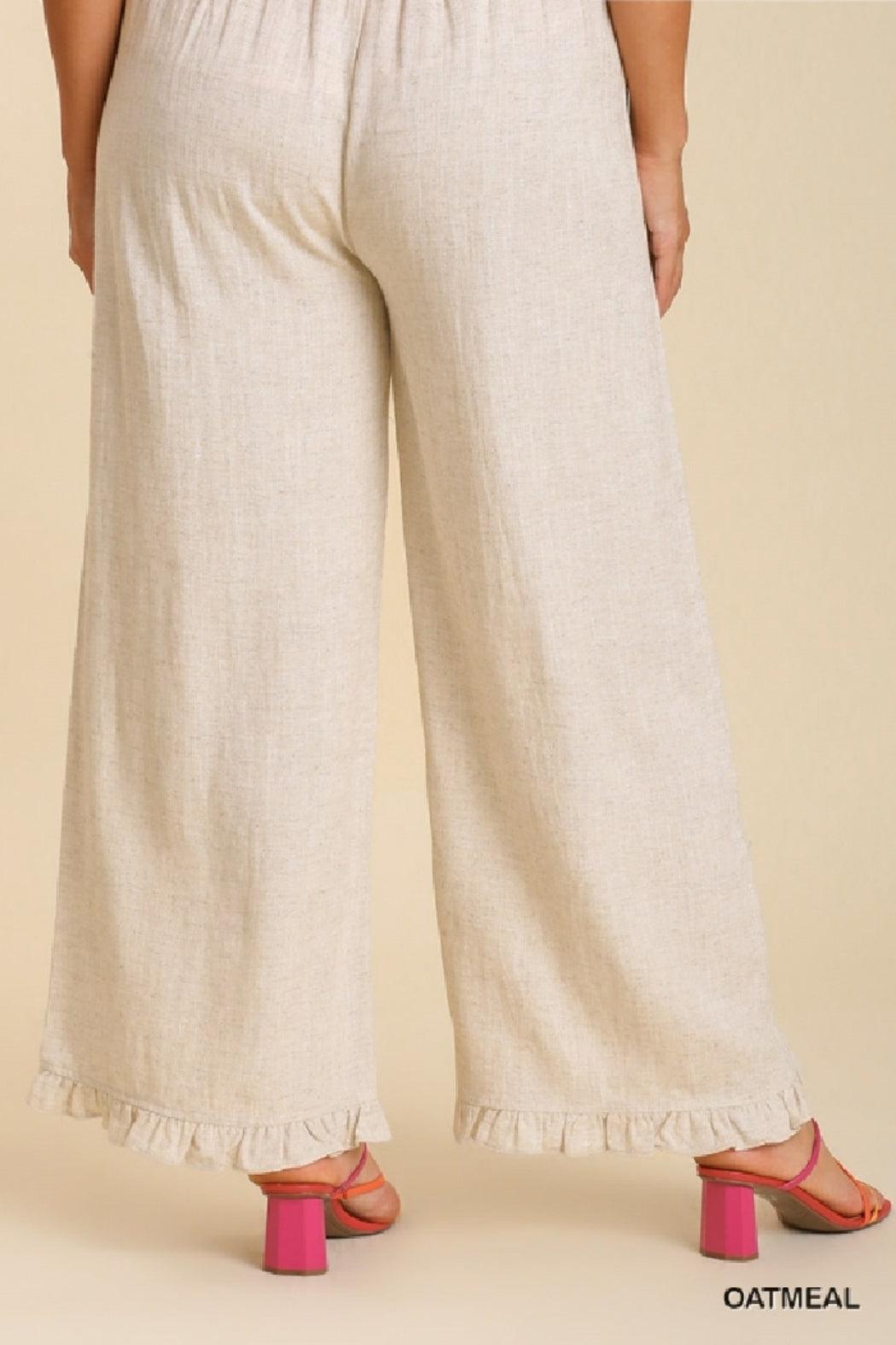 Ruffle Hem Pant Curvy Product Image