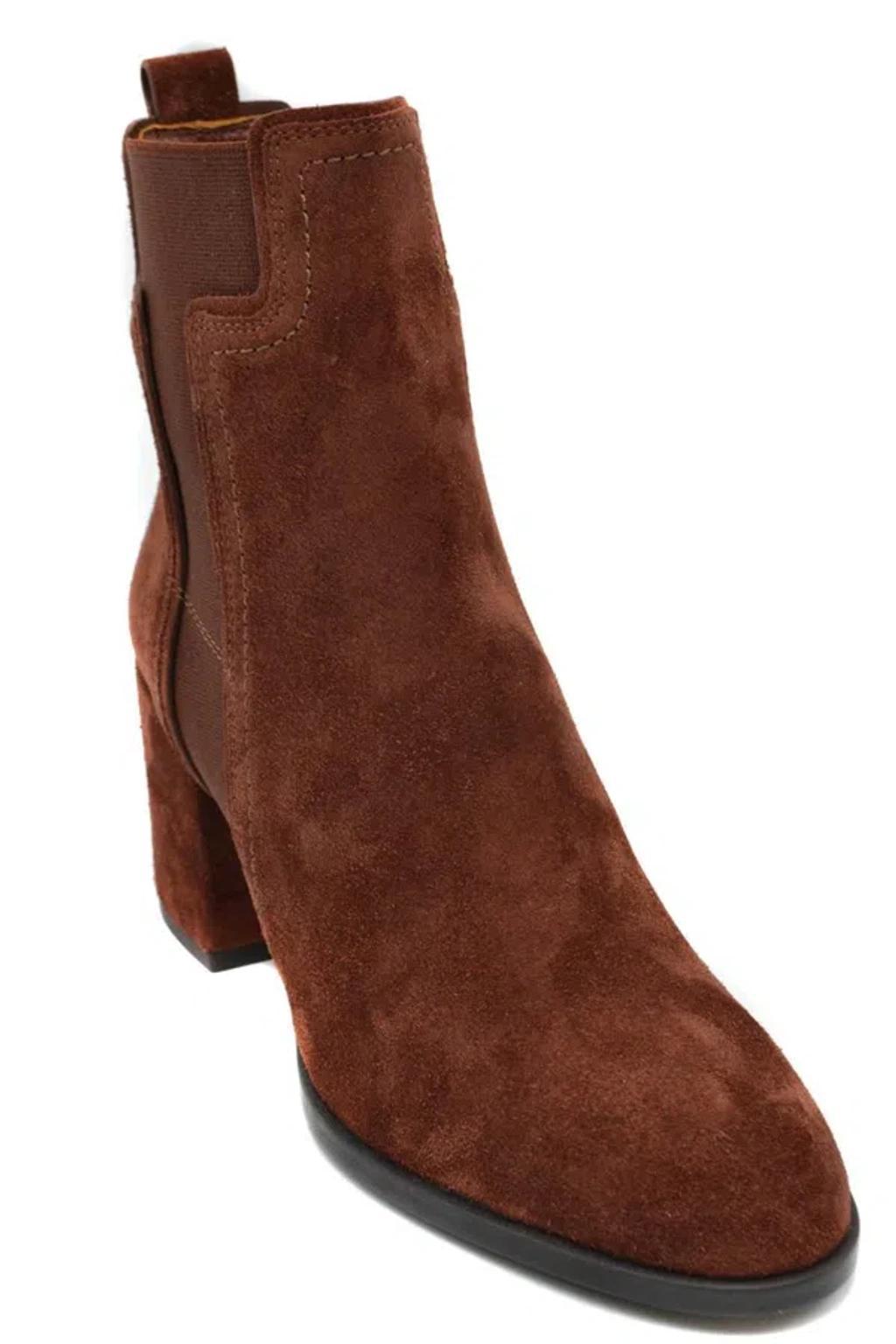 TOD'S Booties In Brown Product Image