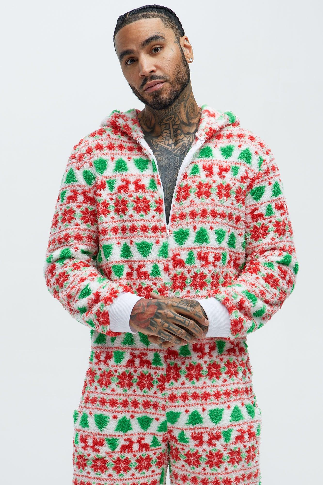 Winter Moments Sherpa Holiday PJ Set - White/combo Product Image