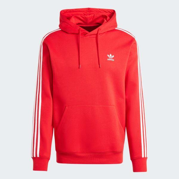 adidas Adicolor Classics 3-Stripes Hoodie Better Scarlet 2XL Mens Product Image