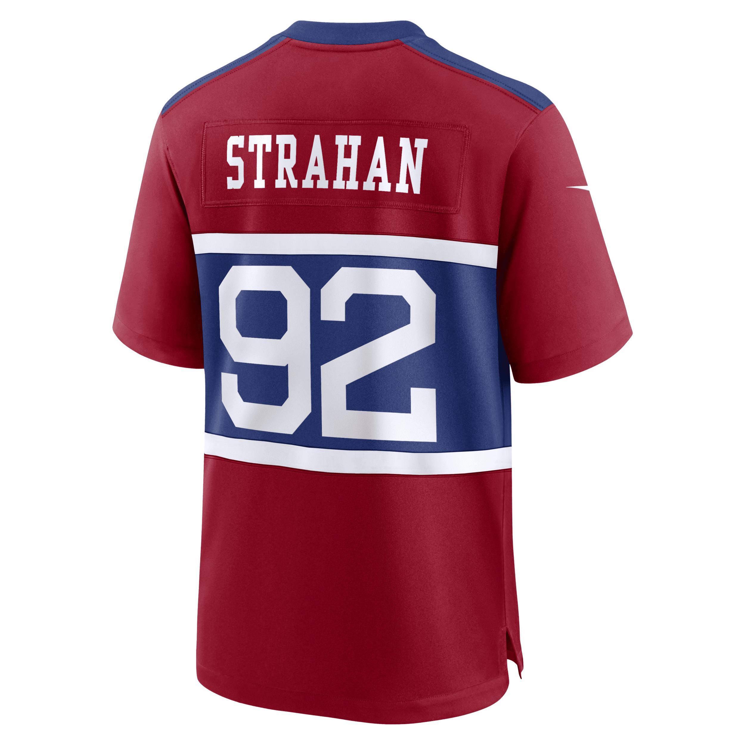 Men's Nike Michael Strahan Century Red New York Giants Alternate Retired Player Game Jersey, Size: XL Product Image